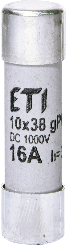 Siguranta fuzibila cilindrica gPV 10x38 16A 1000V DC ETI