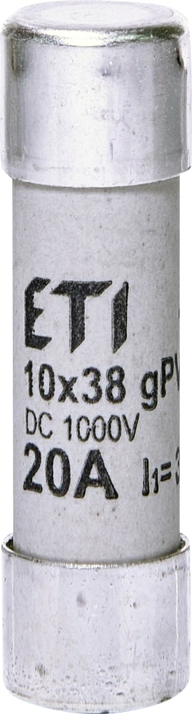 Siguranta fuzibila cilindrica gPV CH10x38 20A/1000V DC ETI