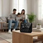 Termostat programabil, Wireless, RF, Wi-Fi, Ermetiq TA-WT20W, 868MHz, 2.4GHz, Display LCD, functie fereastra deschisa, Negru - imagine 4