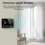 Termostat programabil, Wireless, RF, Wi-Fi, Ermetiq TA-WT20W, 868MHz, 2.4GHz, Display LCD, functie fereastra deschisa, Negru - imagine 7