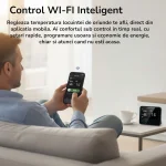 Termostat programabil, Wireless, RF, Wi-Fi, Ermetiq TA-WT20W, 868MHz, 2.4GHz, Display LCD, functie fereastra deschisa, Negru - imagine 9