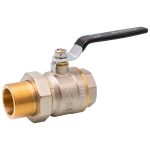 Robinet sferic alama cu olandez si maner 1-1/2"