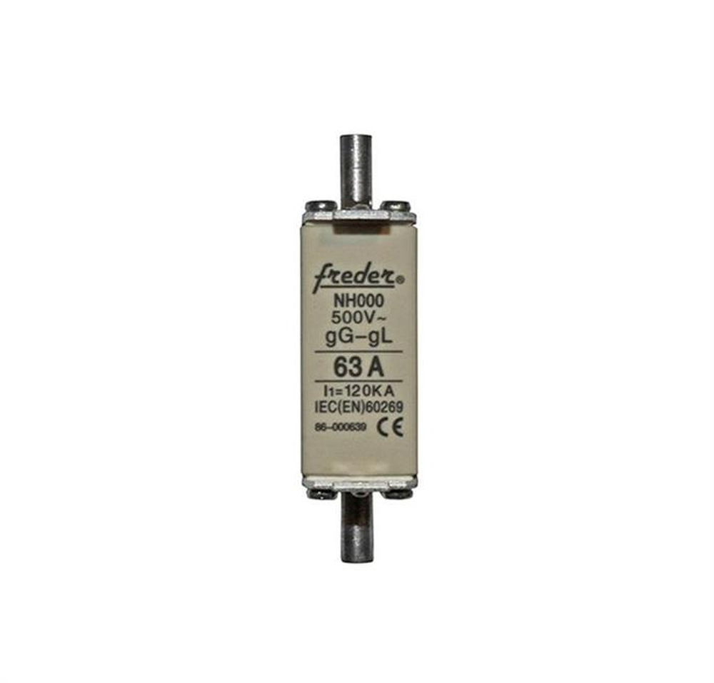 60760013 Siguranta MPR NV000 63A 500V 120kA FREDER 02-0211 - imagine 1